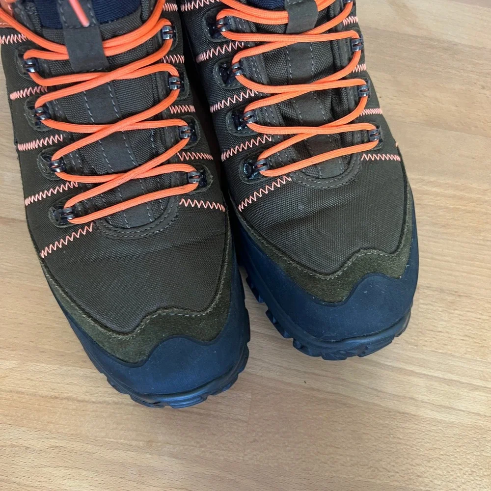 Polo Ralph Lauren Men Mountain Trail Hillingdon Hiking Boots Olive Orange‎ Black